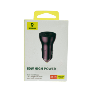 CARREGADOR VEICULAR BASEUS 60W HIGH POWER U+C