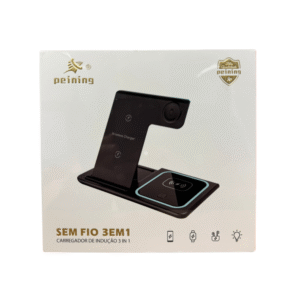 CARREGADOR SEM FIO 3 EM 1 PEINING
